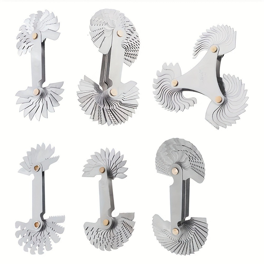 Multi-Size Thread Gauge - Metric & Imperial for Screw Thread Measurement（58pc）