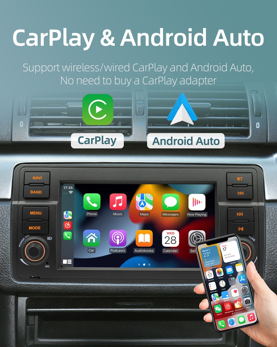 New Android 13 Car Stereo Radio GPS for BMW E46 M3 318/320/325/330/335 1998-2006