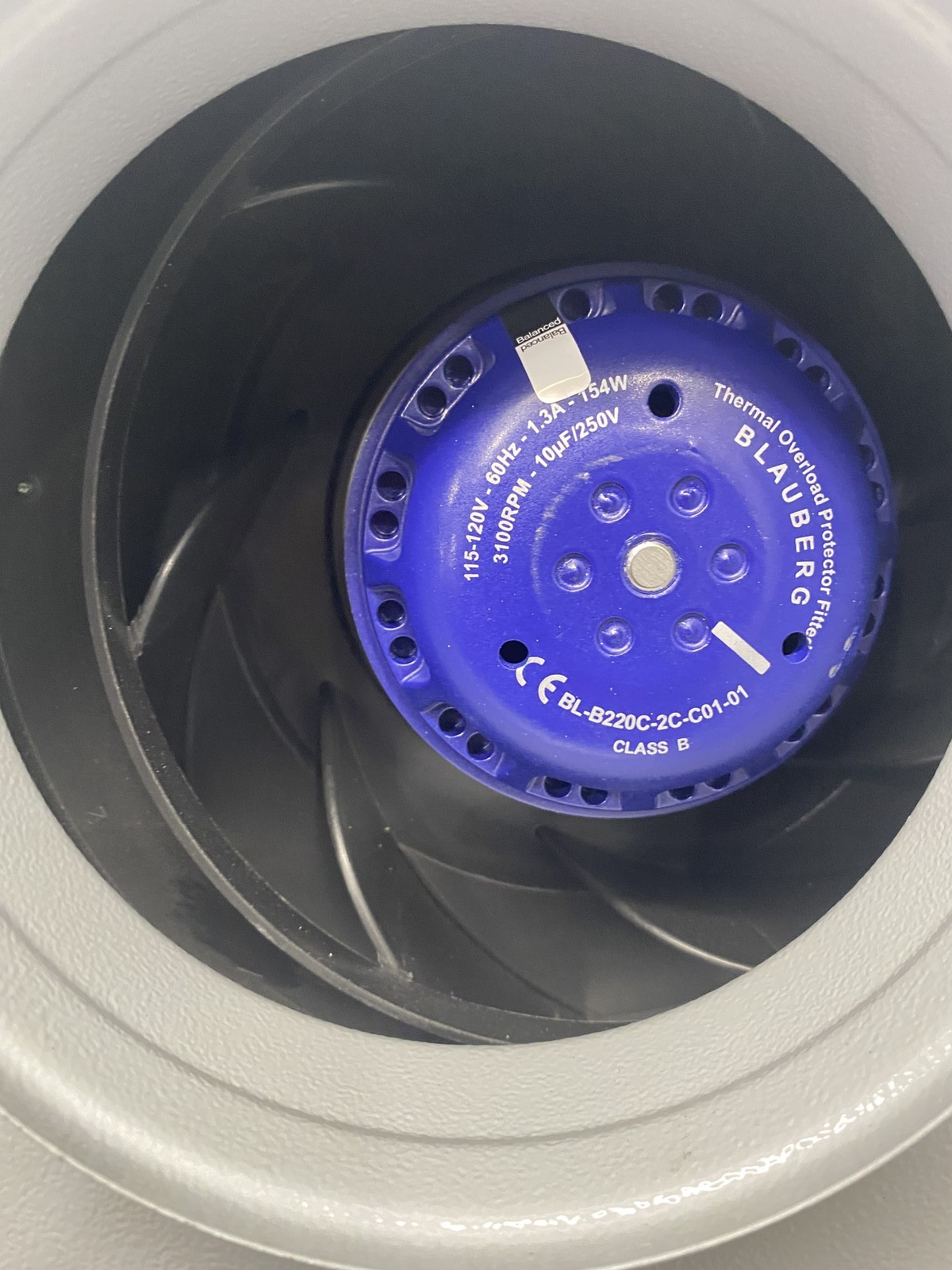 EXM External Wall Mount Exhaust Duct Fan 6 inch exm150