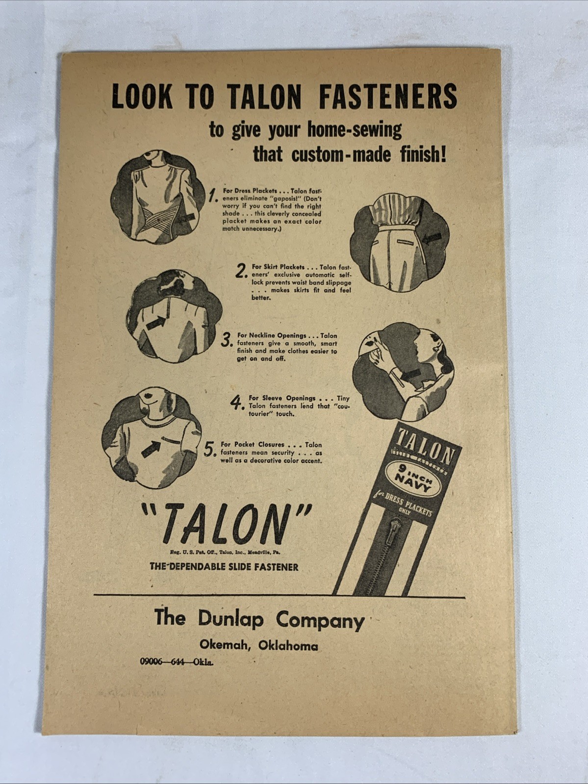 Vintage~ McCALL~ Style News ~Home Dressmaking~ July 1946