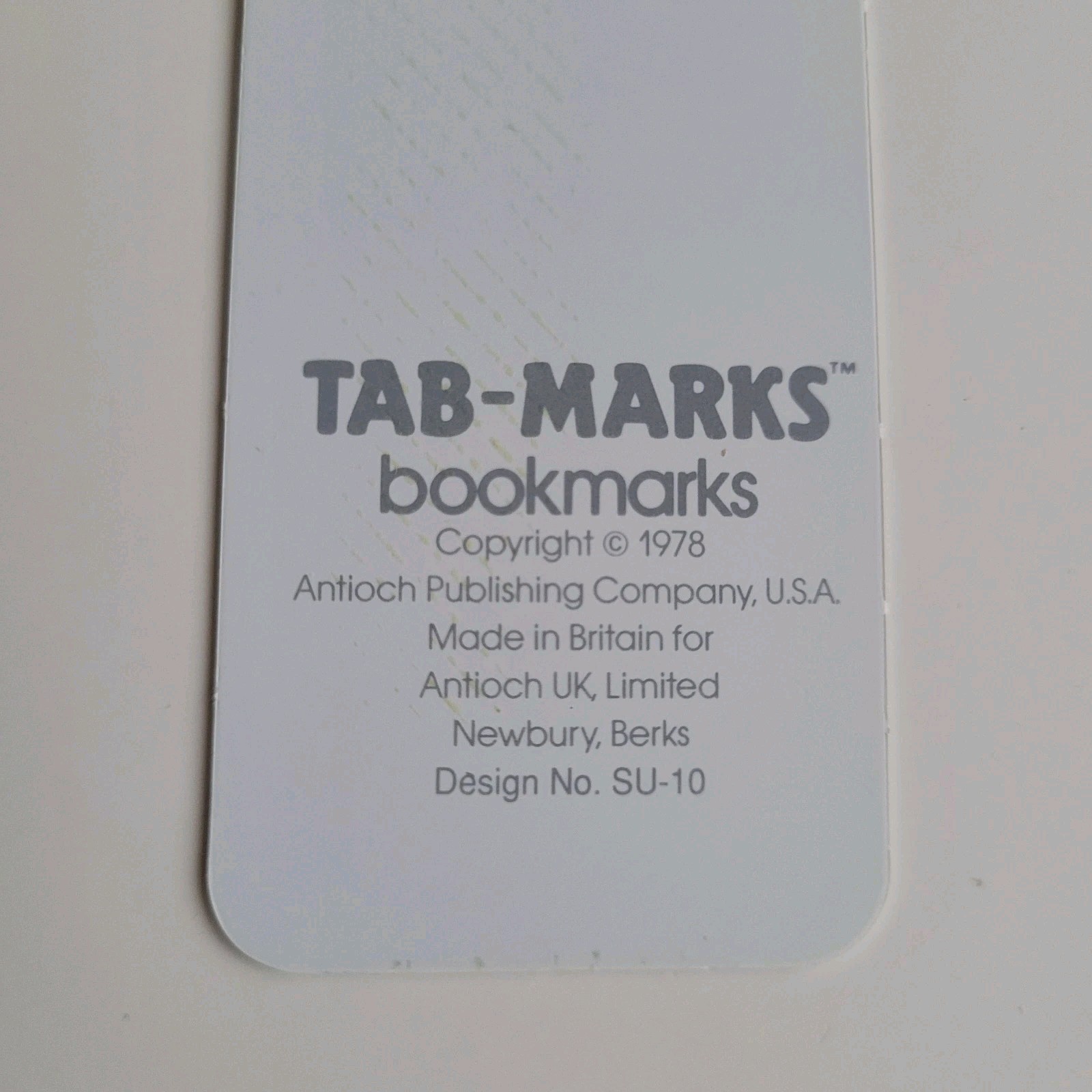 Vintage 70s Black Cat Book Stack Tab-Marks Kitty Bookmark 1978 80s Britain SU-10