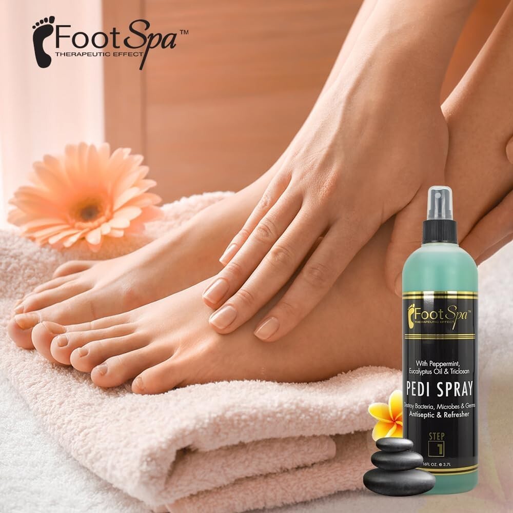 Foot Spa Pedi Spray Antiseptic Mint & Eucalyptus 16oz