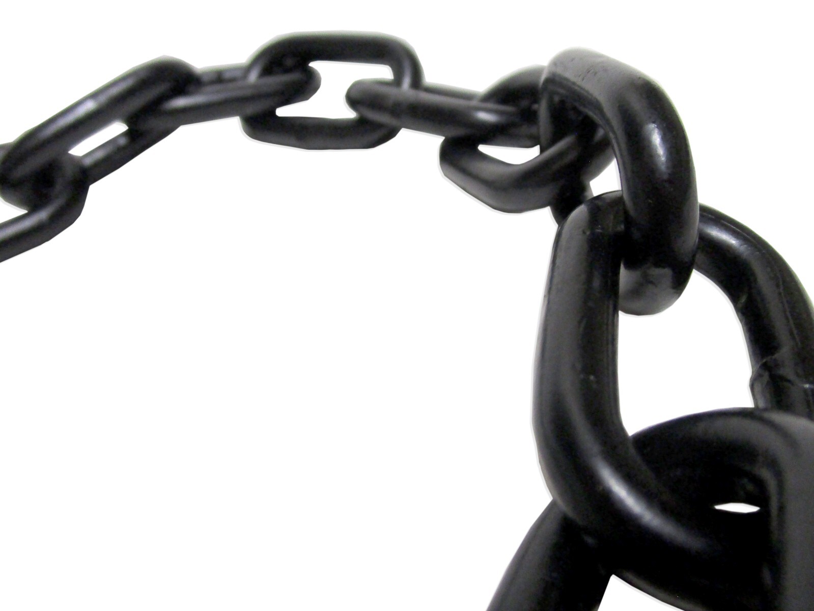 3/16" X 20' GRADE 30 Black Proof Coil Powder Coated Safety Chain Swing Set