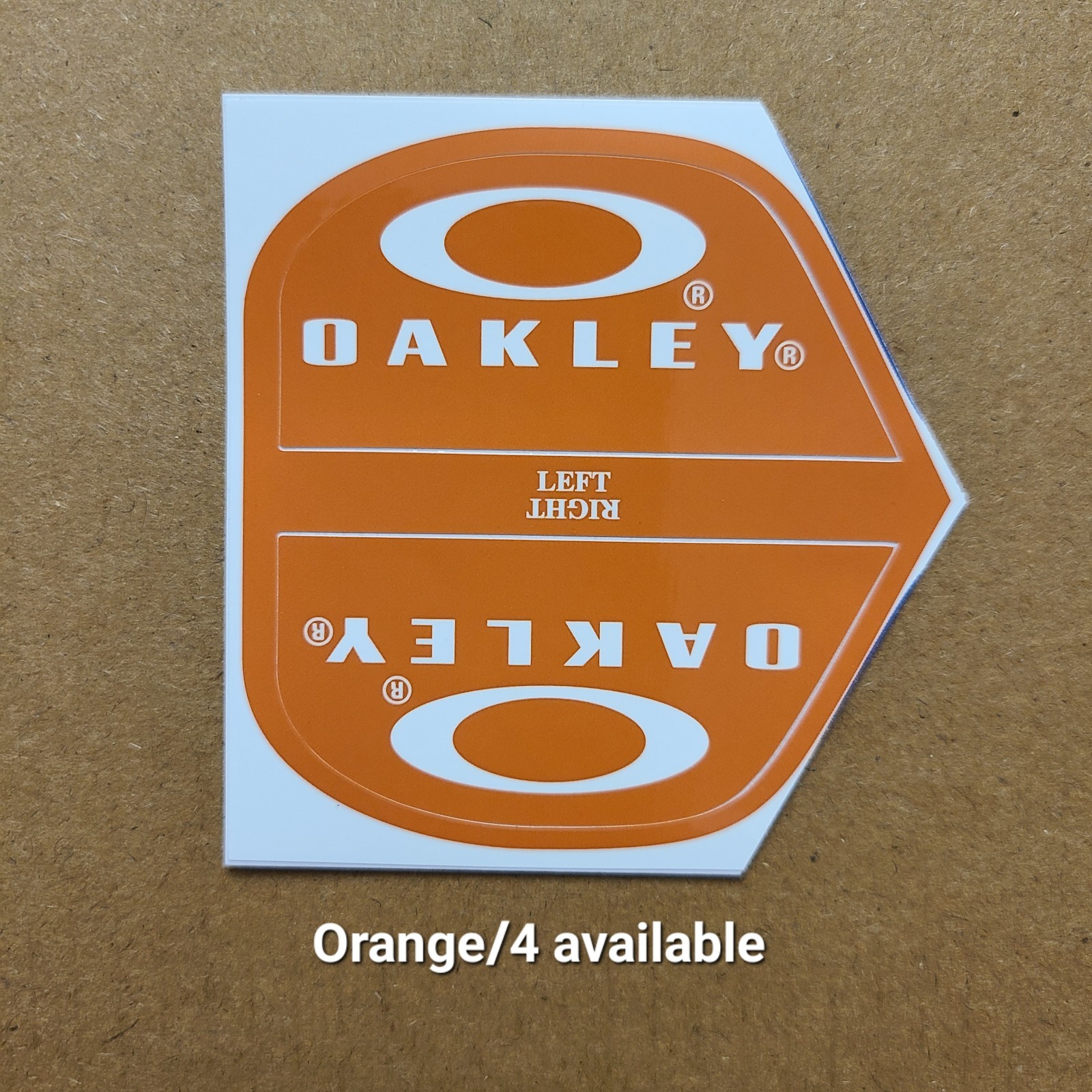 Oakley Football Helmet Visor Eye Shield Tab Decals (Message W/Color You Want)