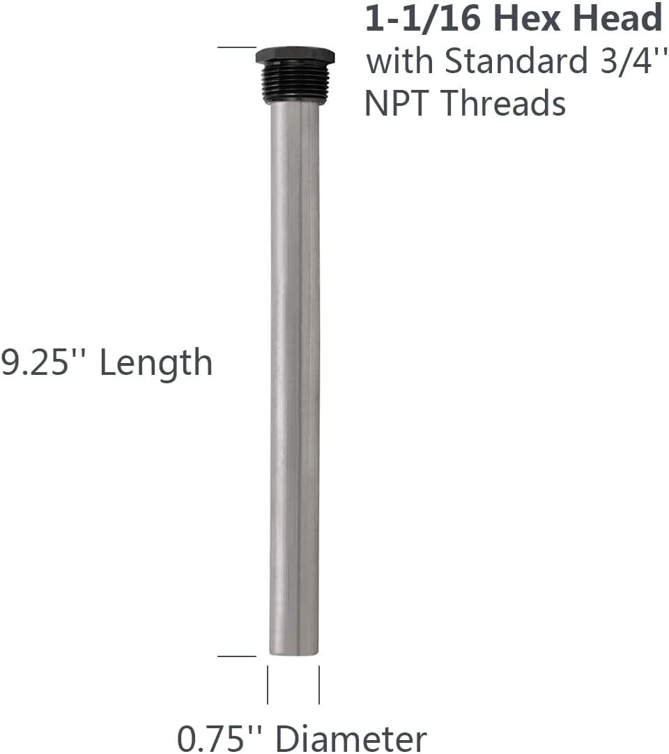2 Magnesium RV Water Heater Anode Rod Replacement Suburban Camper Hot Trailer
