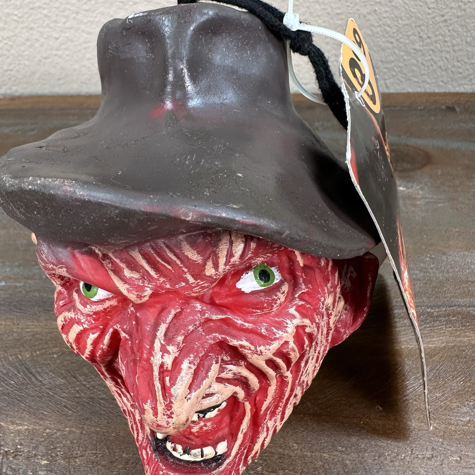 NWT Nightmare on Elm Street Freddy Krueger Rubber Shrunken Head New Line 7”
