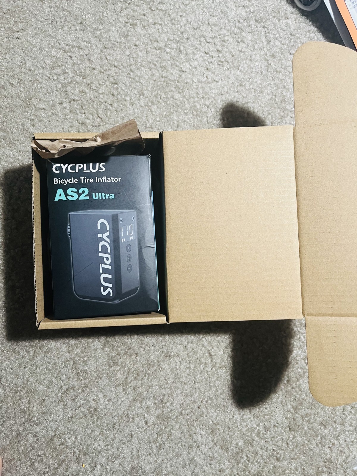 CYCPLUS AS2Ultra 120 PSI Electric Mini Pump, Gauge, Presta/Schrader - openbox