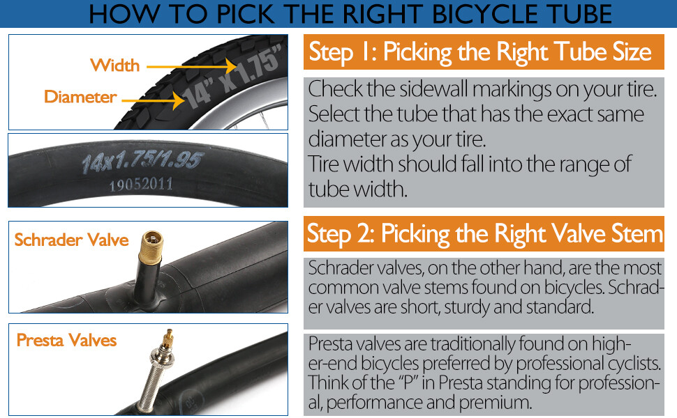 2 x 16" 1.95/2.125 Bike Inner Tube 2 Tire Levers Bicycle Rubber Tire Interior