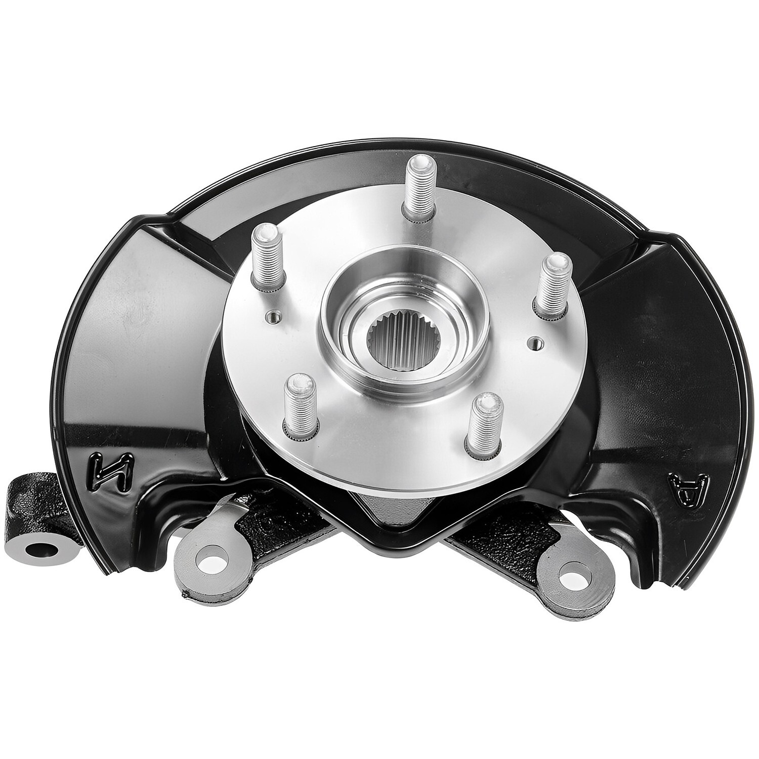 Pair Front Steering Knuckle & Wheel Hub Bearing for 2006 2007 - 2011 Honda Civic