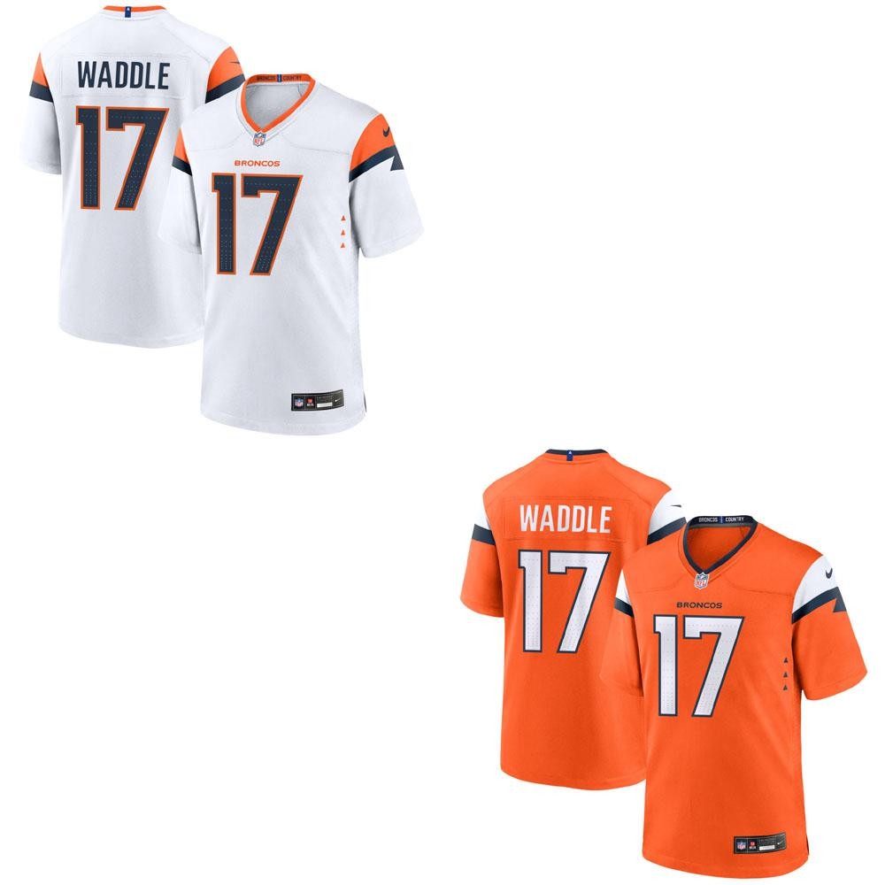 Jaylen Waddle Broncos Men stitched Jersey