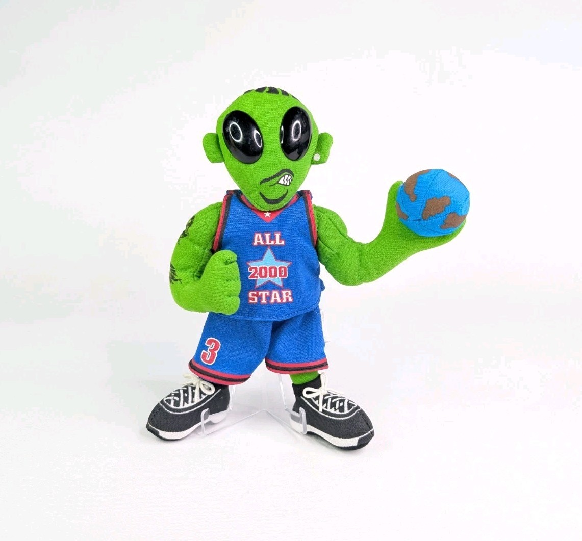 Vintage Alien Allen Iverson #3 Meanies 2000 All Star 8" Plush Figure