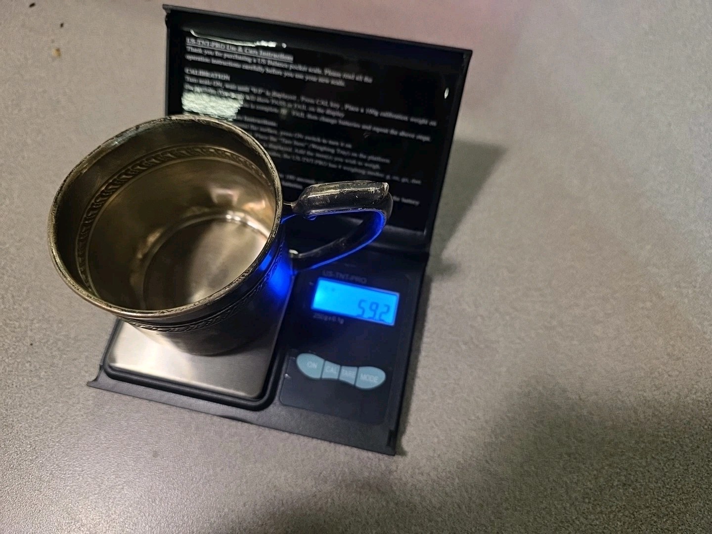 Artcraft X51 Sterling Silver Cup 59.2 Grams Vintage Antique