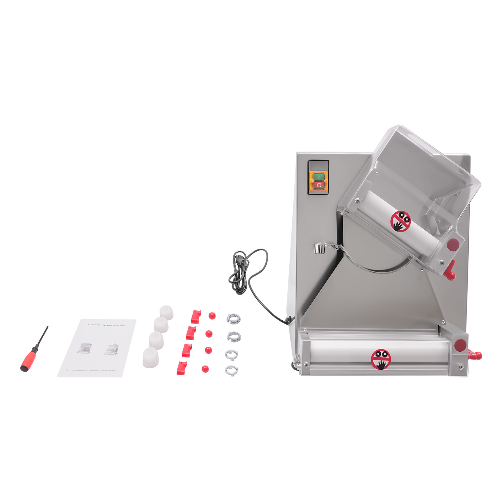 4"-16" Electric Dough Roller Sheeter Pastry Pizza Maker Press Making Machine New