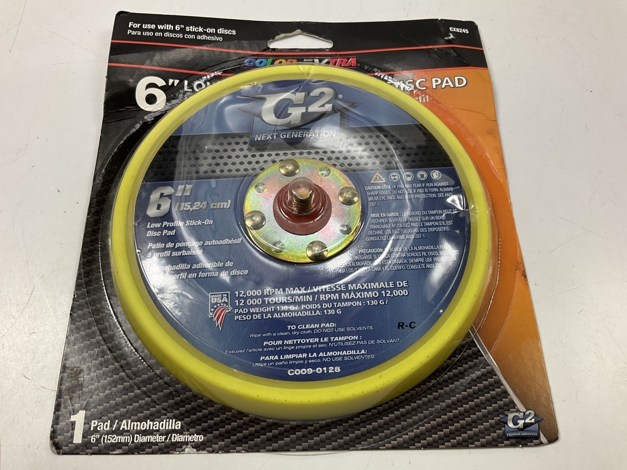 Color Extra CX8245 6" Low Profile Stick-On Disc Pad