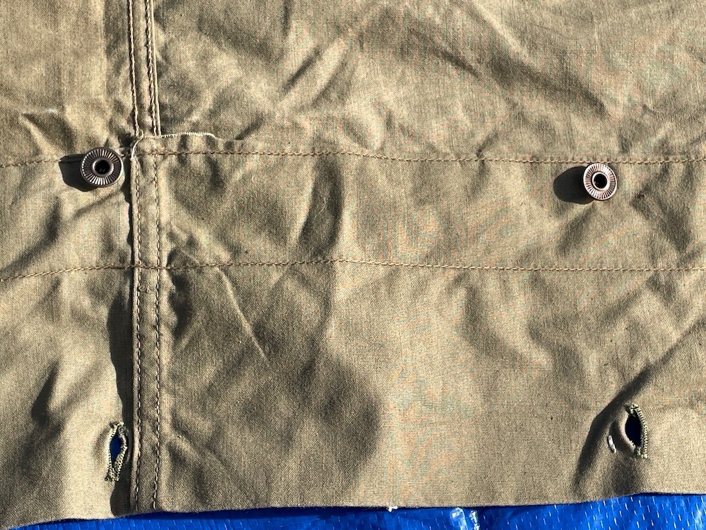 Original M1910 US Military Shelter Half EARLY RARE WW1 Doughboy Pre WW2 Tent Pup