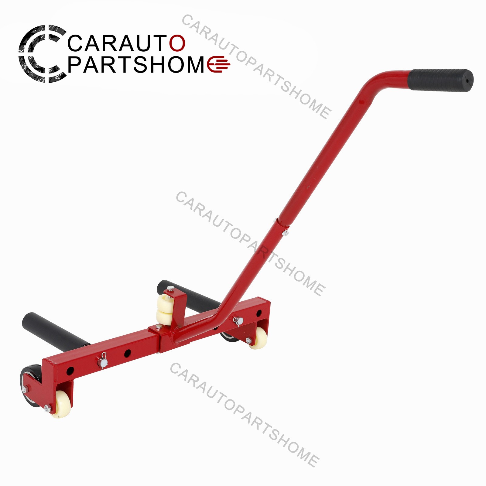 Heavy-Duty Adjustable Tire Wheel Dolly 330 LBS Moving Tool Cart Wheel Lift Red