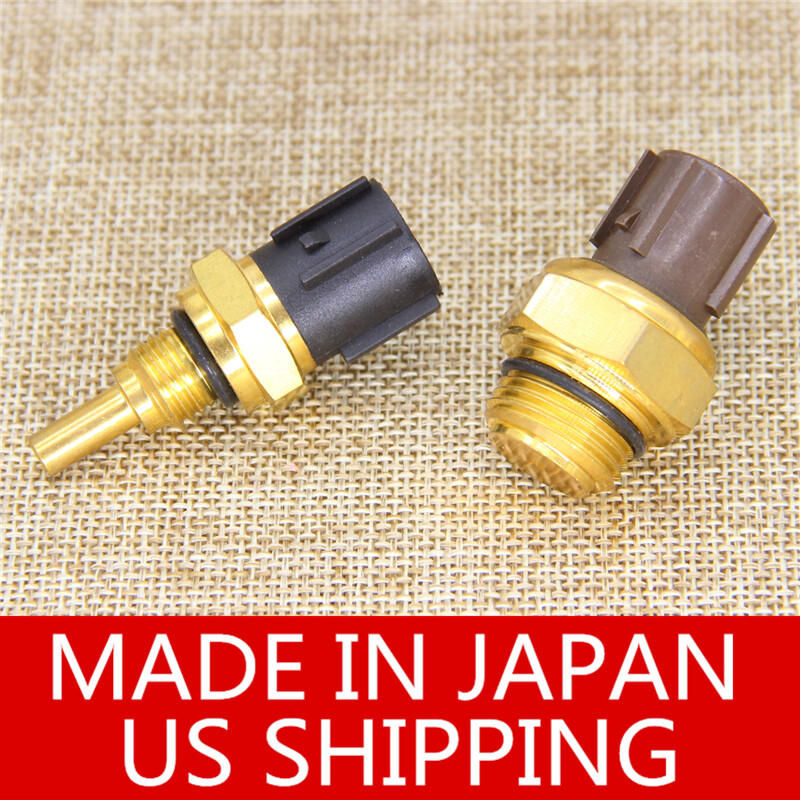 Set of Cooling Fan Switch & Coolant Temperature Sensor Genuine Fit Acura Honda
