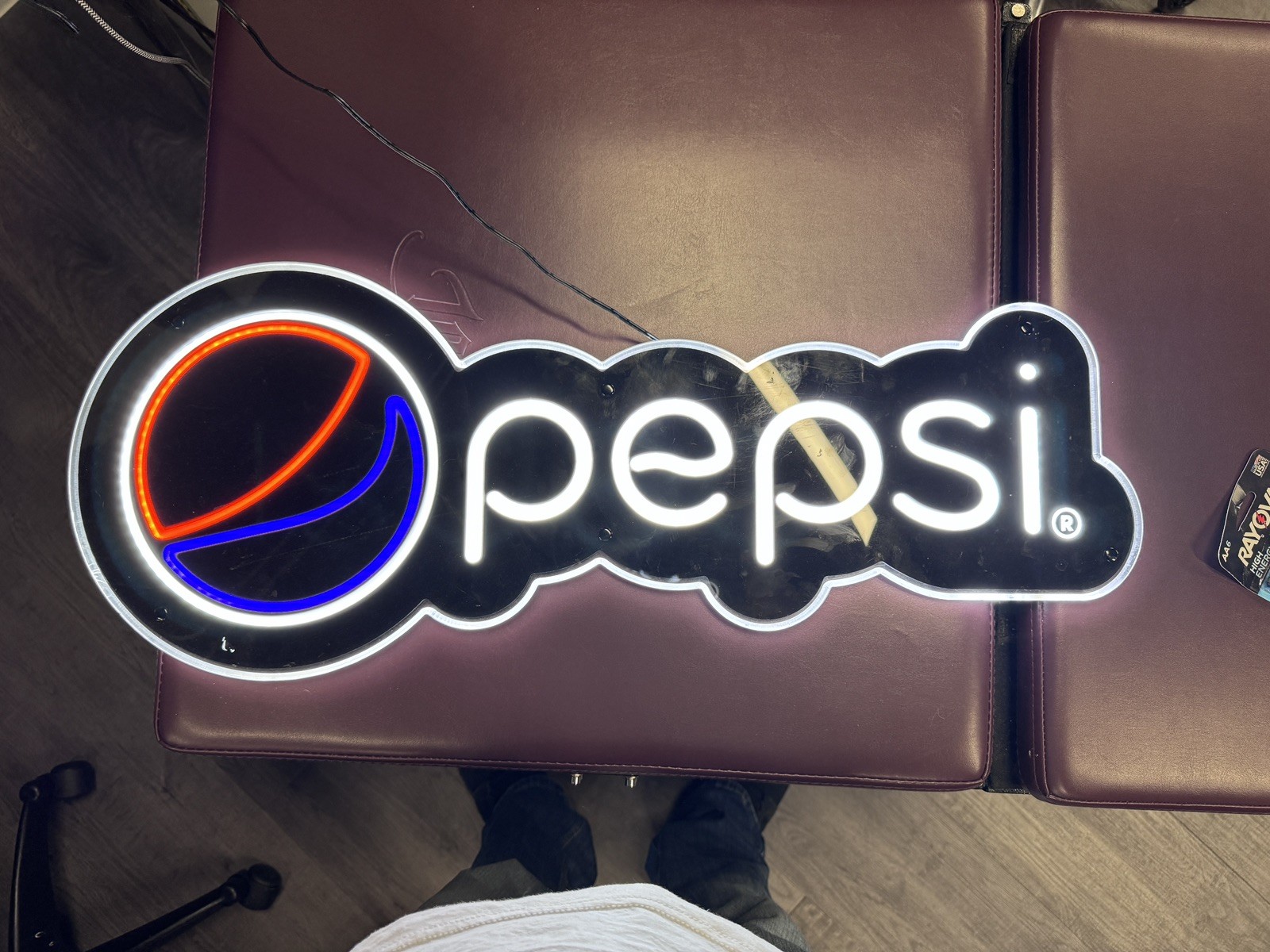 Pepsi LED Sign horizontal man cave ￼ business sign 30”,x12”
