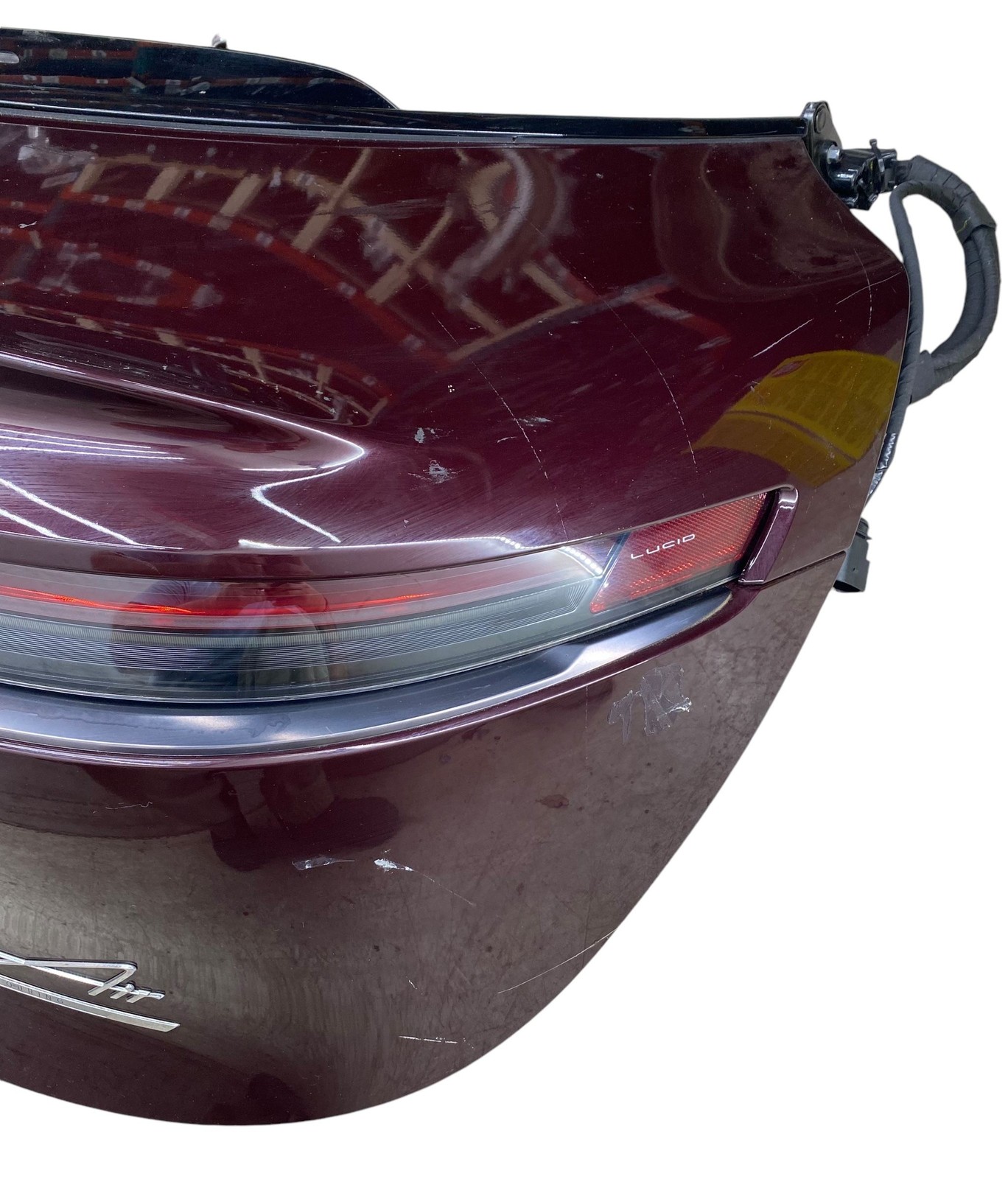 2022-2024 LUCID AIR AIR TOURING REAR TRUNK LID ZENITH RED METALLIC STEALTH PACK