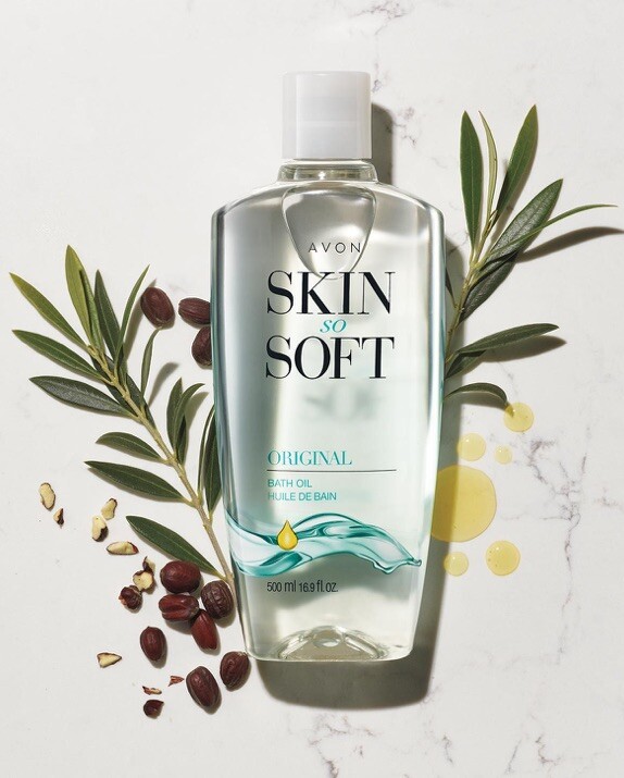 Avon ORIGINAL Scent Skin So Soft Bath Oil [25 Fl Oz] New & Sealed