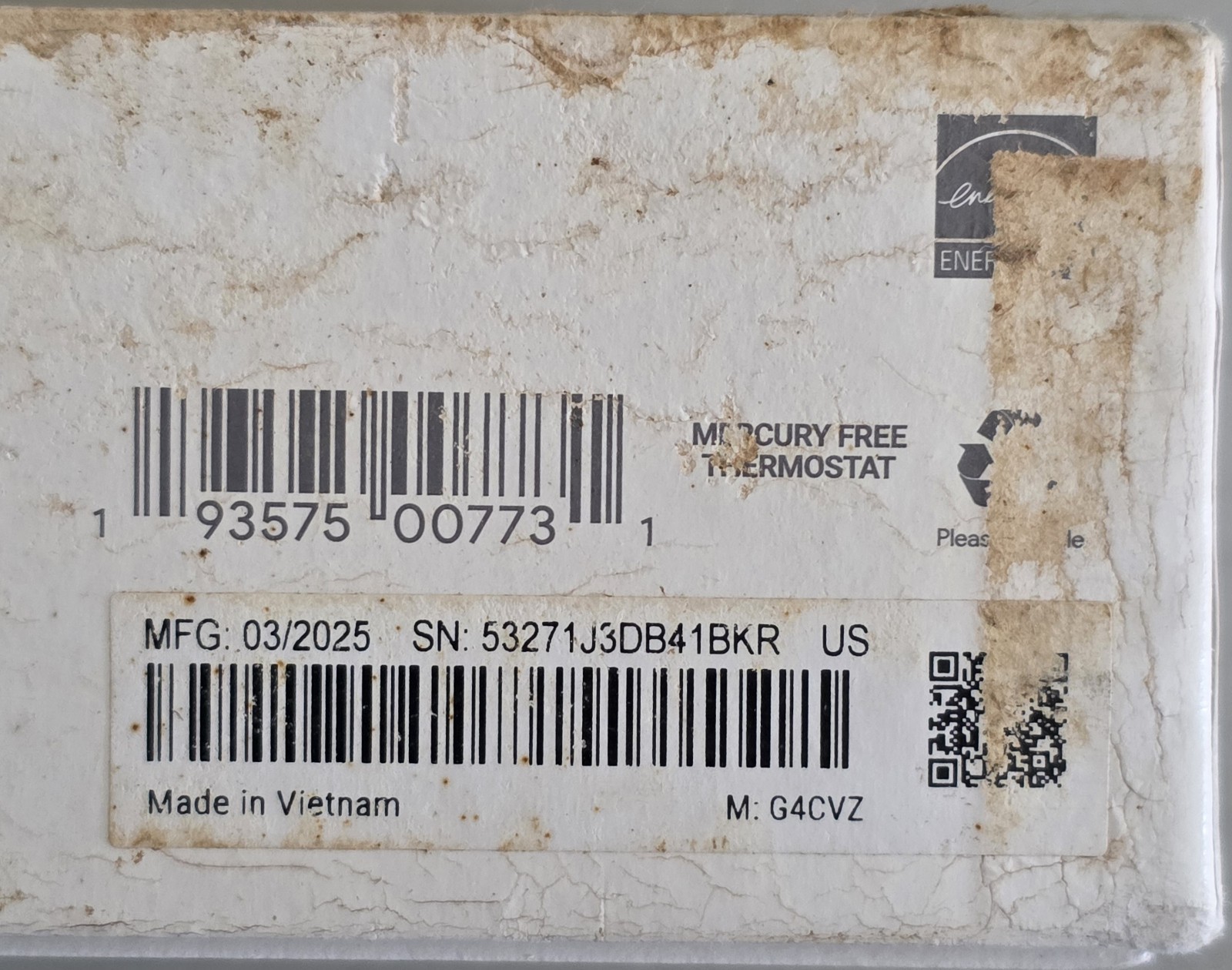 Google Nest Programmable Smart Wi-Fi Thermostat - White GACVZ