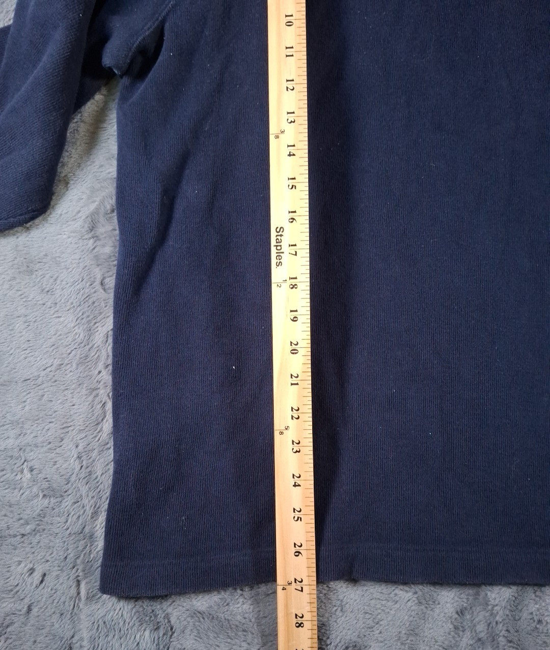 Polo Ralph Lauren 1/4 Zip Sweater Mock Neck Size Extra Large Blue Pullover