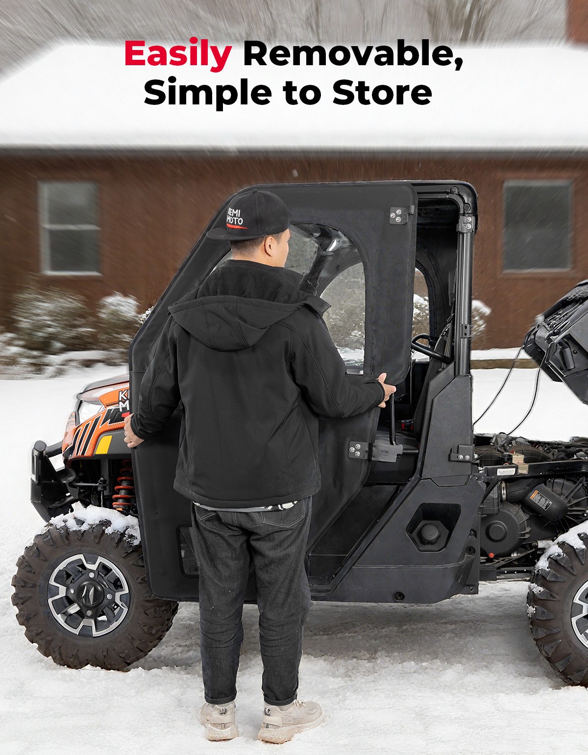 For Polaris Ranger 1000/ XP 1000 Frame Soft Door Kit Cab Enclosure 2020-2025