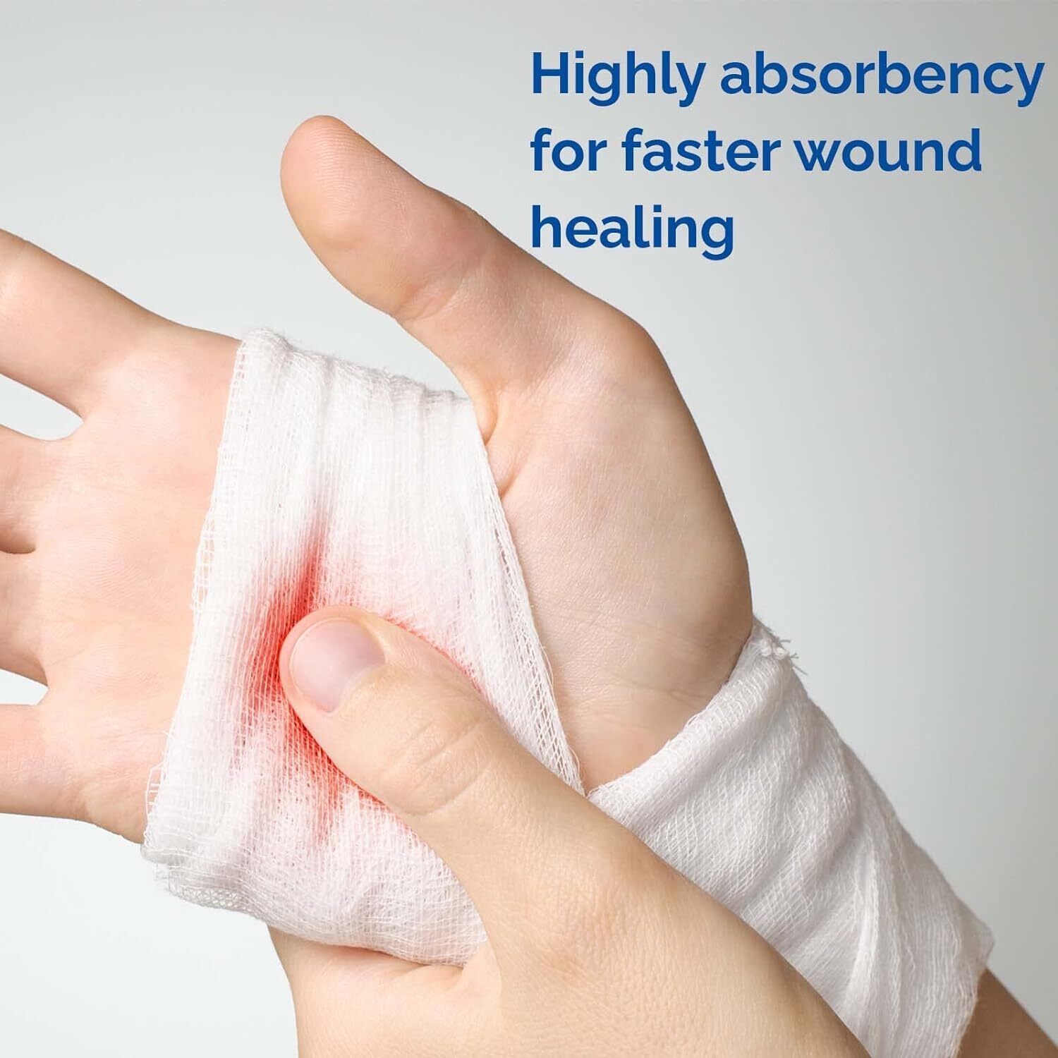 24 Rolls/Box, Rolled Gauze Bandage 4"x4.1 yd Sterile Stretch w/ 2 Medical Tape