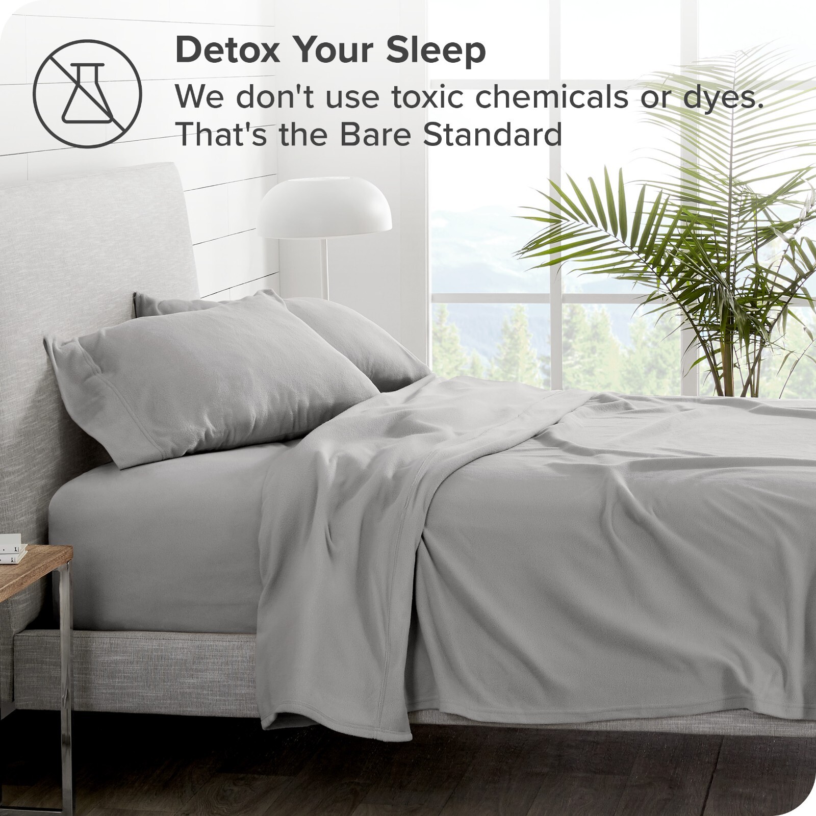 Super Soft Fleece Sheet Set - Deep Pocket, Cozy All-Season from Bare Home