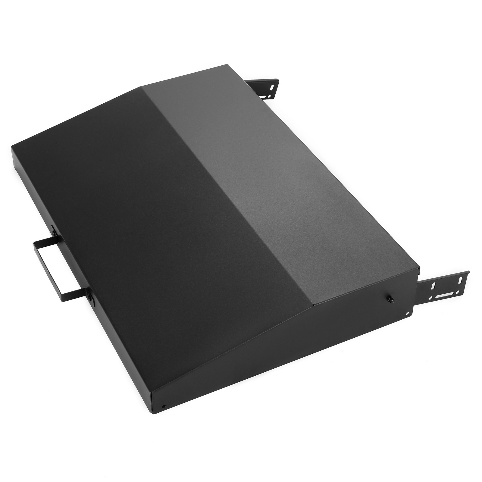 Hinged Lid For Blackstone Griddle 28 inch with Rear Grease Collection Black