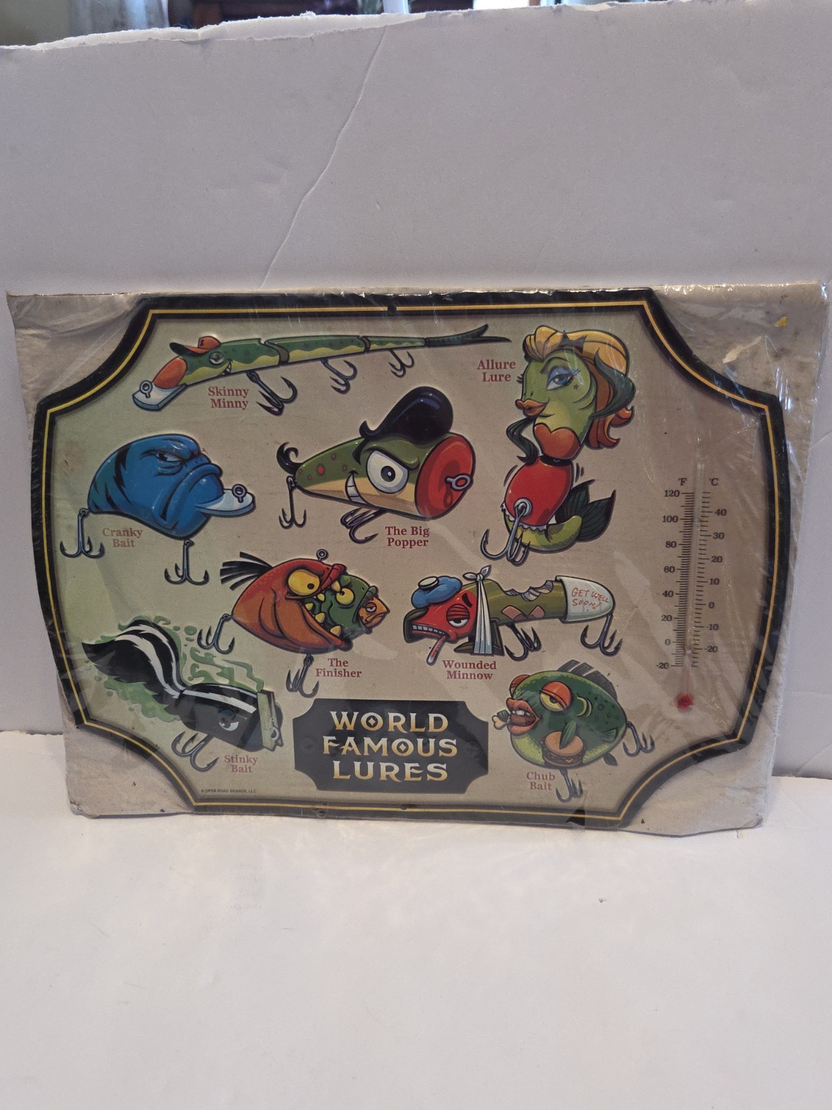 World Famous Lures Thermometer Open Road Brand