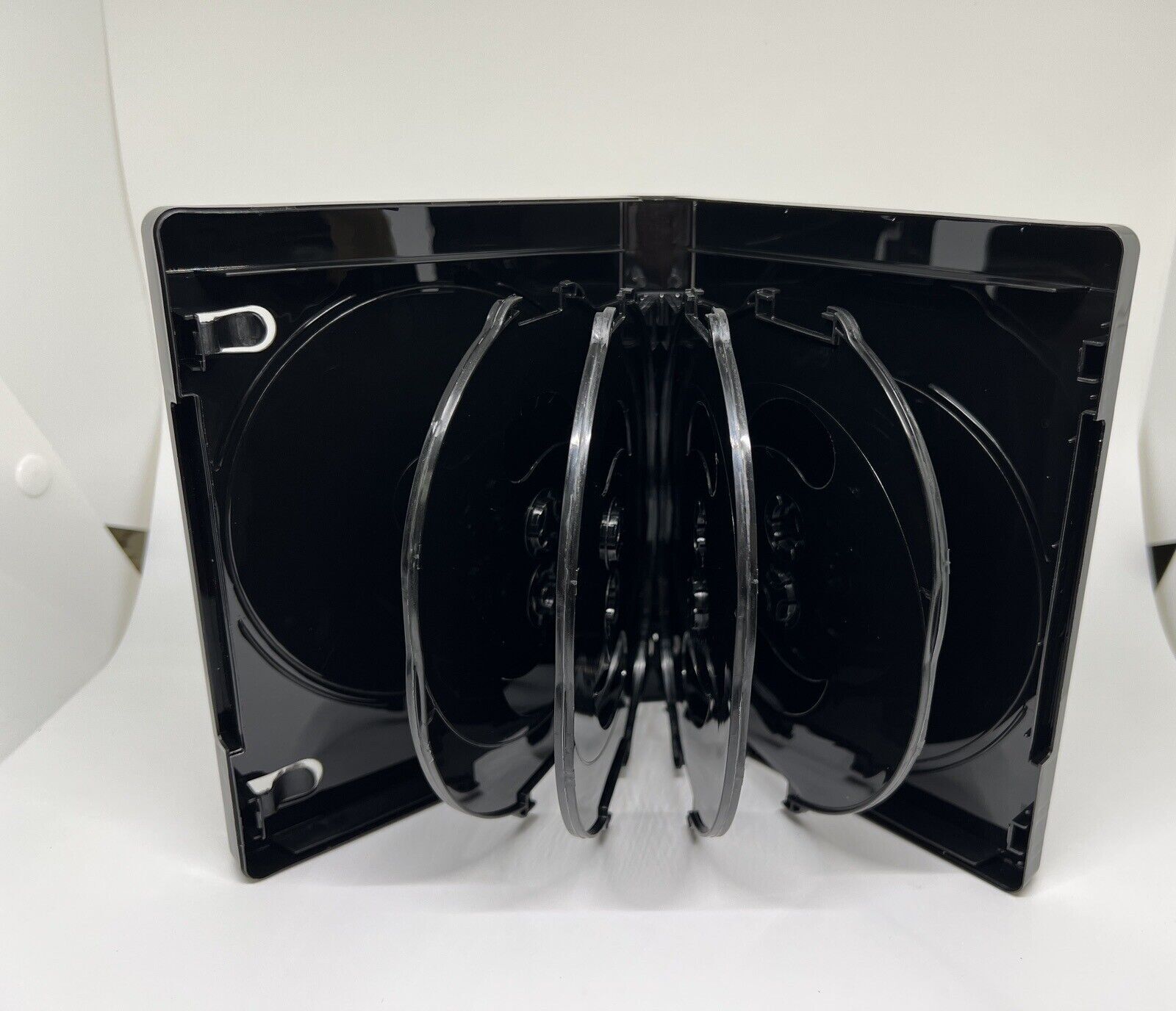 NEW 24mm 4K ULTRA HD BLACK 10-DISC CASE, BOOKLET CLIPS, PS10-24MM UHD(H4)