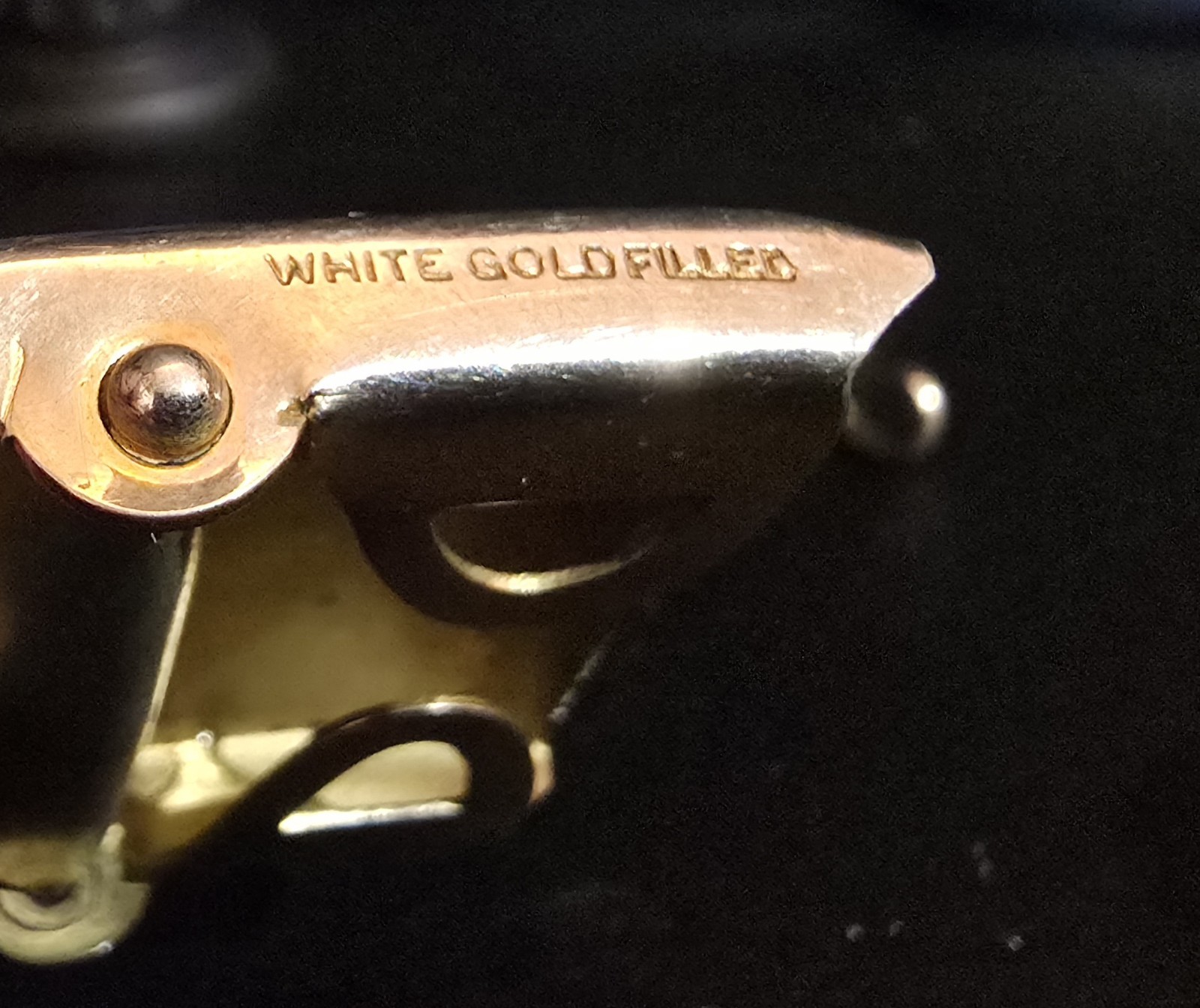 Peaky Blinders Watch Chain for Belt 8" & Belt Buckle White GF Art Deco SO Bigney