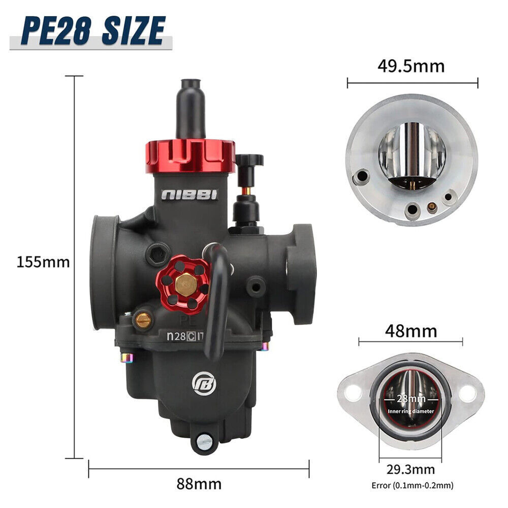 NIBBI PE 28mm Carburetor Carb For Can-Am DS250 ATV DS 250 2007-2023 S16100RCB000