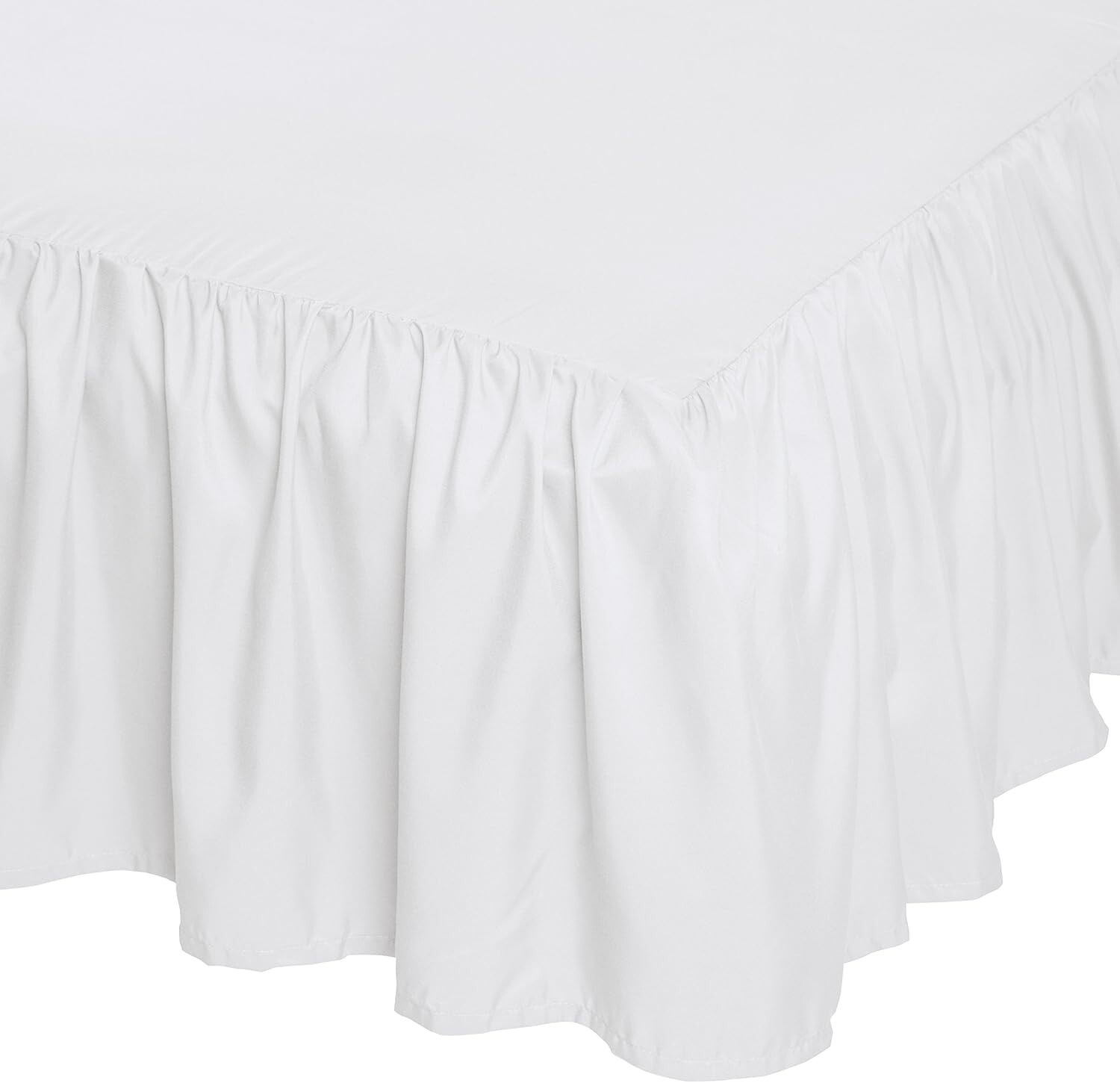 Queen Bed Skirt 100% Polyester 16" Drop Ruffled Classic Easy Care Stylish