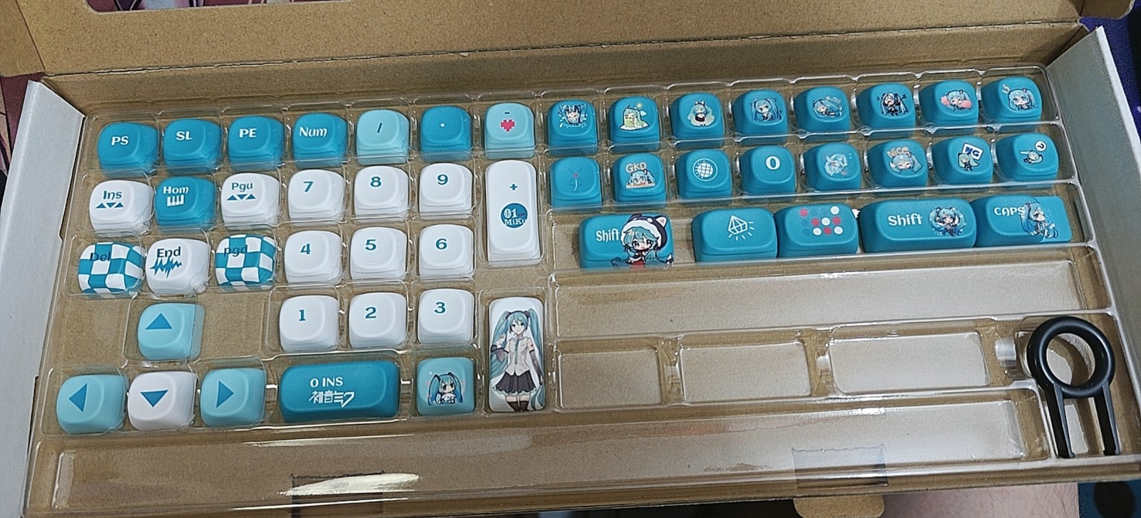 Hatsune Miku 116 PCS MOA Profile Anime Keycap Set For Mechanical Keyborad