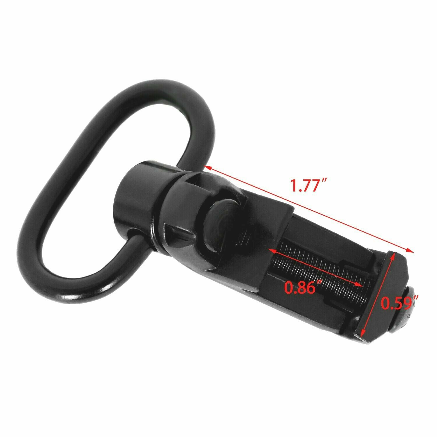 Tactical QD Sling Swivel Attachments 45 Degree Low Profile Picatinny Rail Mount
