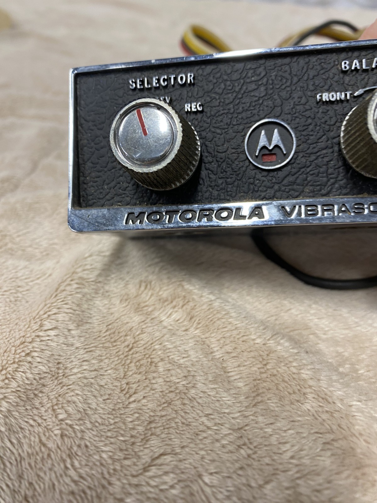 Vintage Motorola R200 Vibrasonic CONTROL SWITCH UNIT ONLY