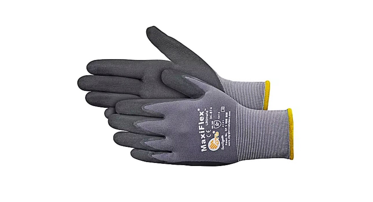 XL 34-874 Maxiflex Ultimate Nitrile Micro-Foam Coated Gloves - 12 PACK