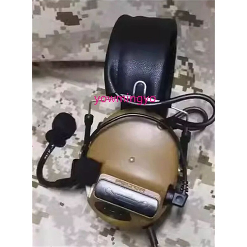 PELTOR Comtac-III C3 Headset Noise Reduction Tactical Headphone Call Brown/Green