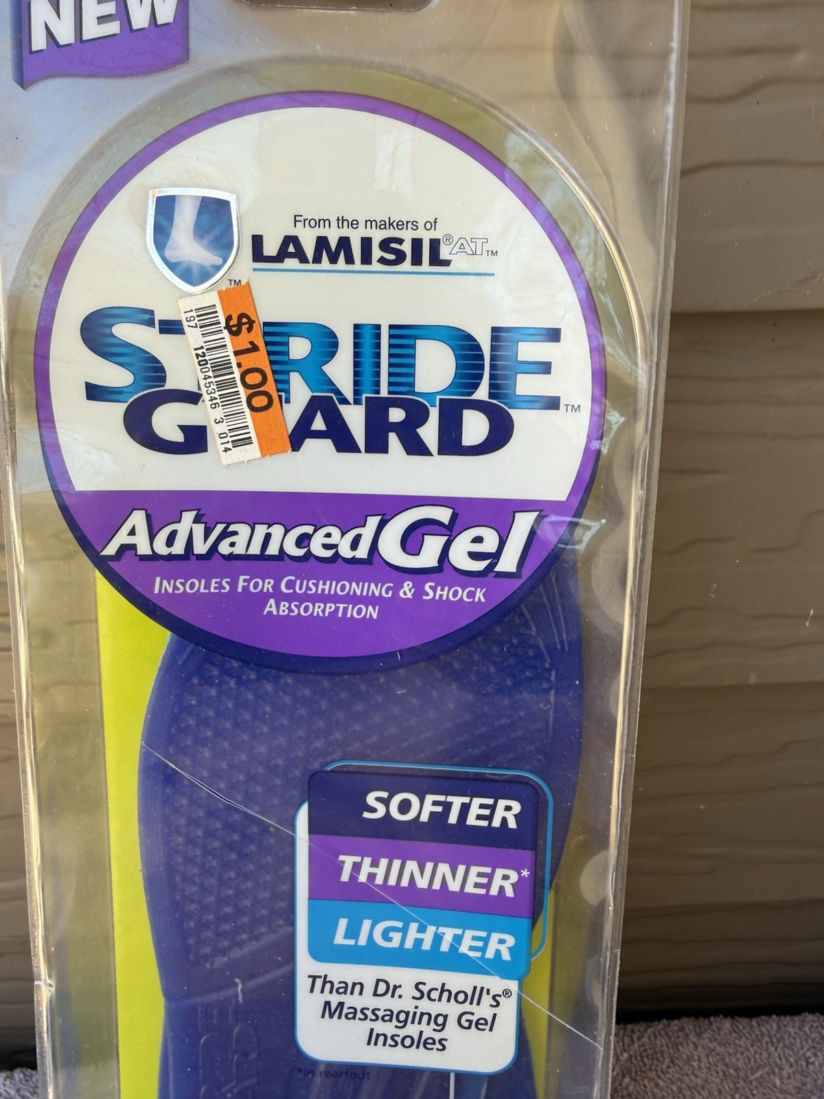 Stride Guard Everyday Advanced Gel Soles Womens Size 6-10 New