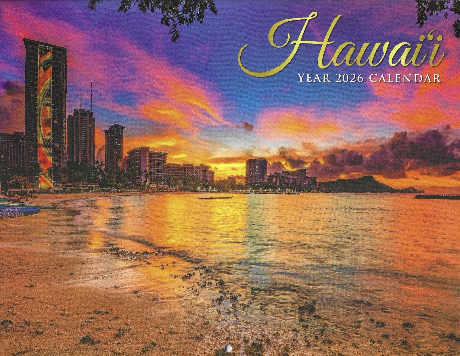 2026 Hawaii Wall Calendar – Scenic Island Photos & Hawaiian Holidays All Year