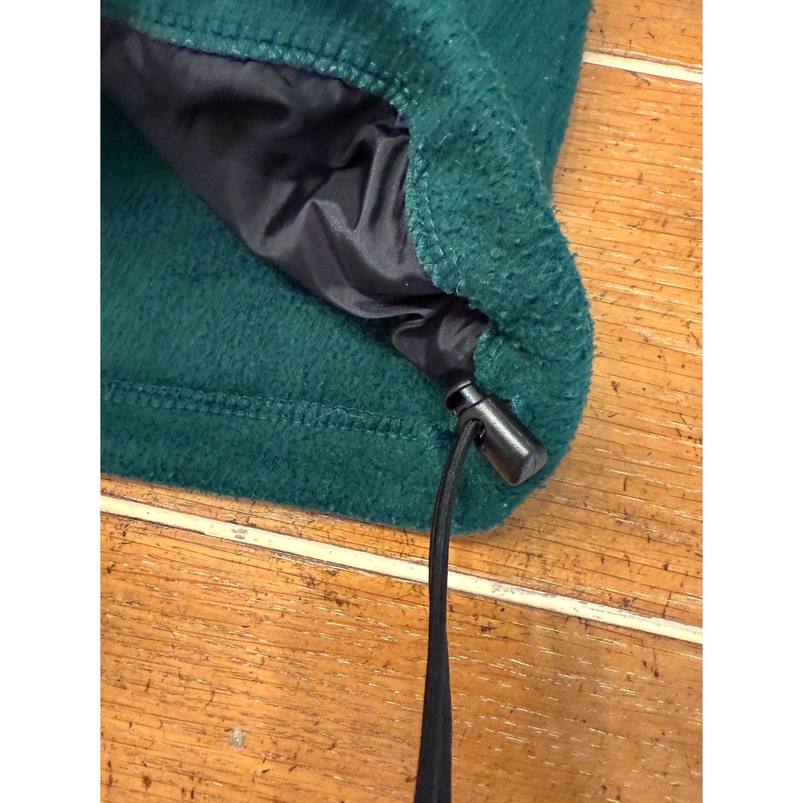 Vintage Y2K Old Navy Mens Fleece Quarter Zip Pullover Green Outdoor Casual Top L