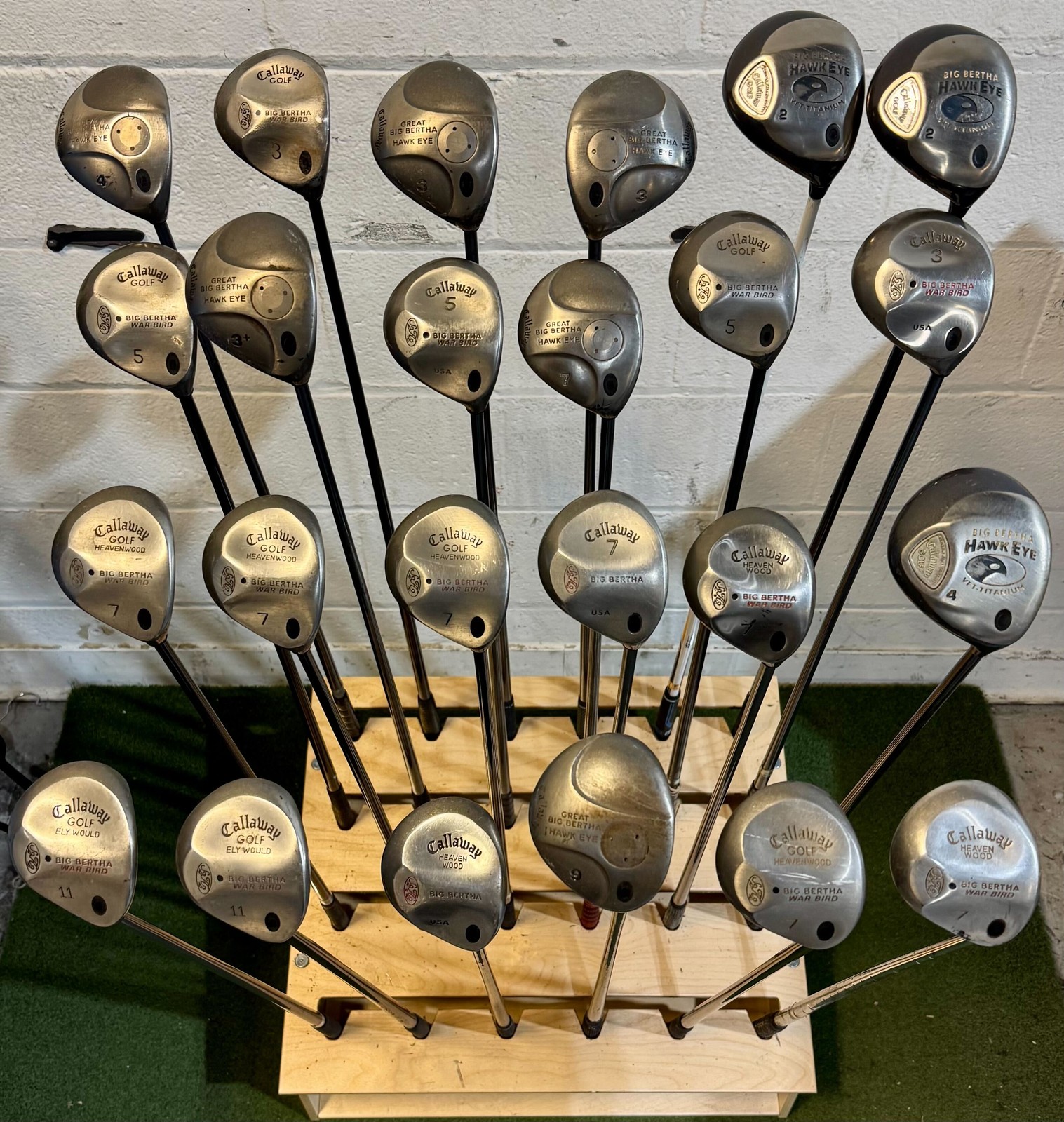 Wholesale Lot of 45 Golf Clubs - Callaway Big Bertha Woods - Mixed Flexes/Lofts