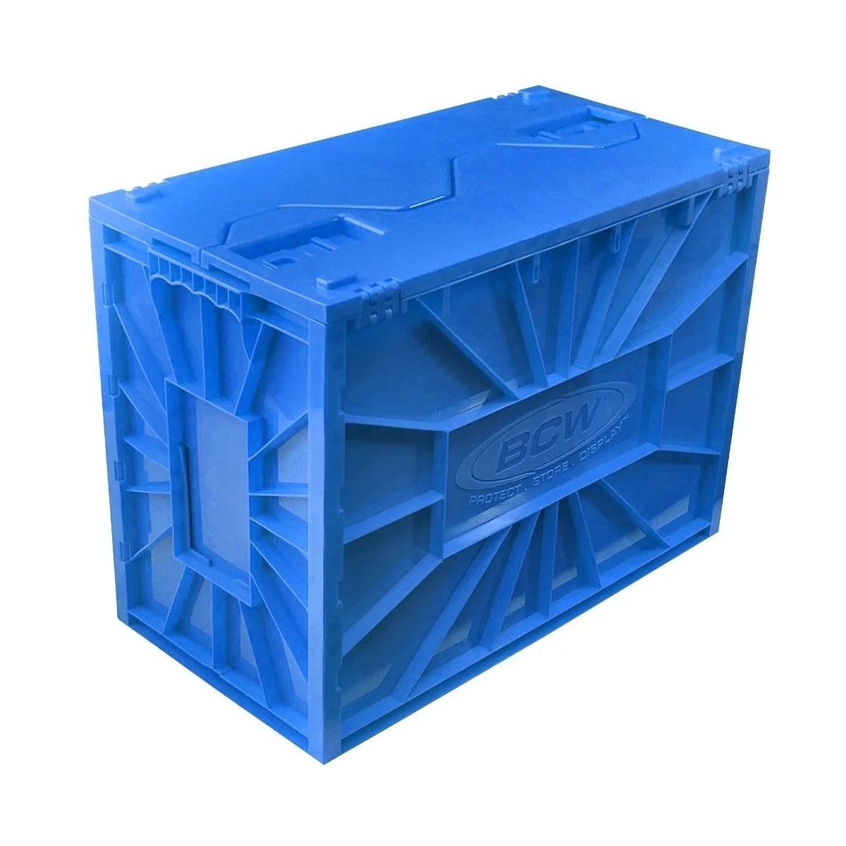 New (1 ct) BCW Short Comic Book Storage Bin-Blue-Heavy Duty Plastic Bin