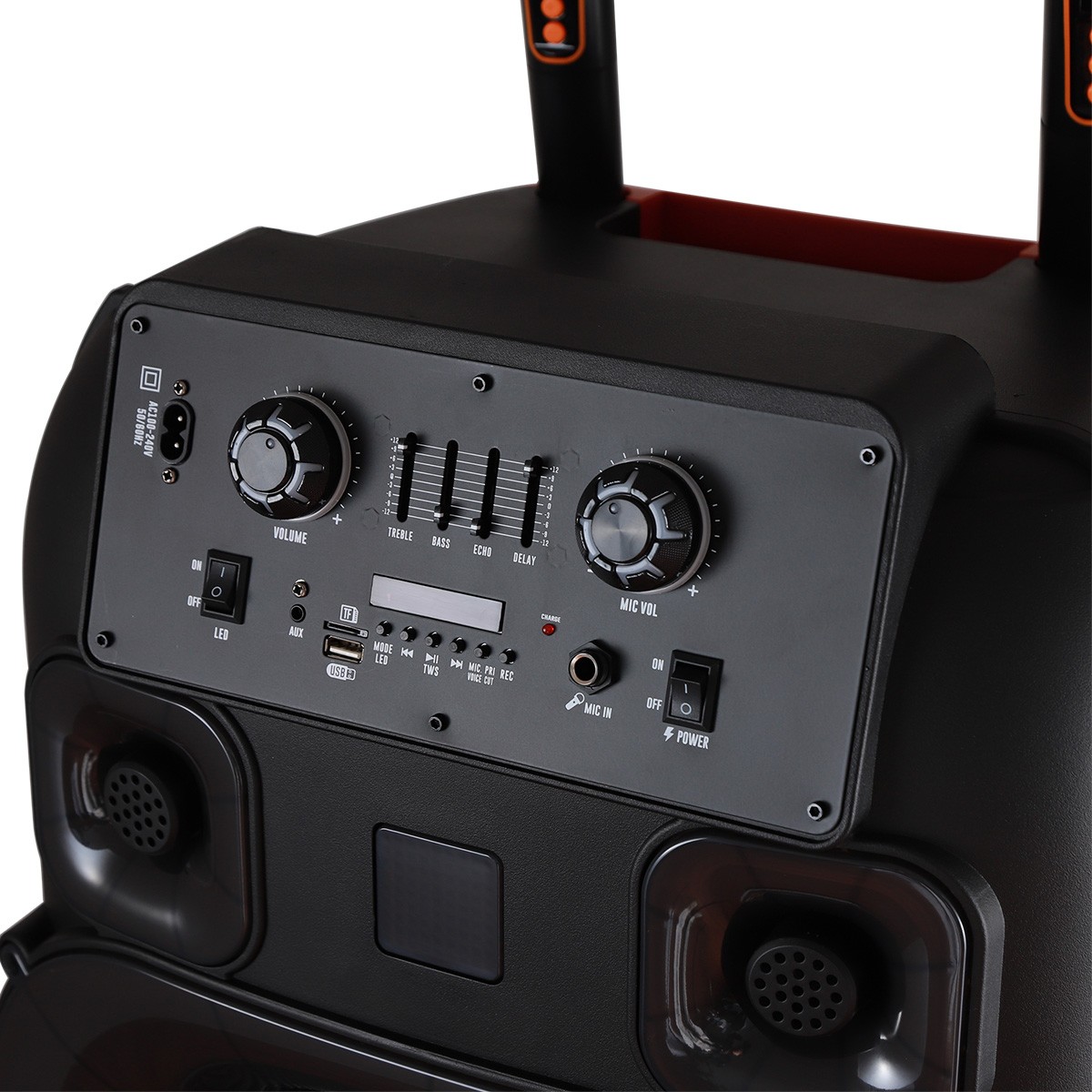 15,000W Dual 15" Bluetooth Speaker Subwoofer Heavy Bass Sound System Party & Mic