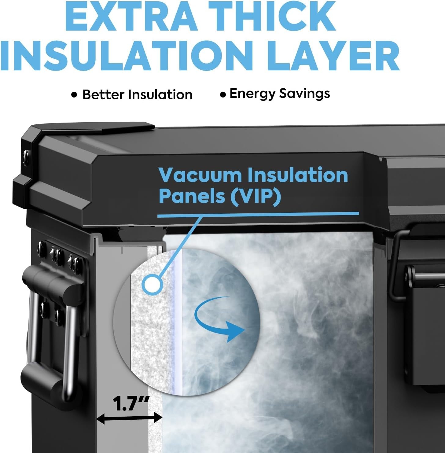 APL35 Dual Zone Portable Fridge Freezer 37 Quart 12V Car Refrigerator DC/AC