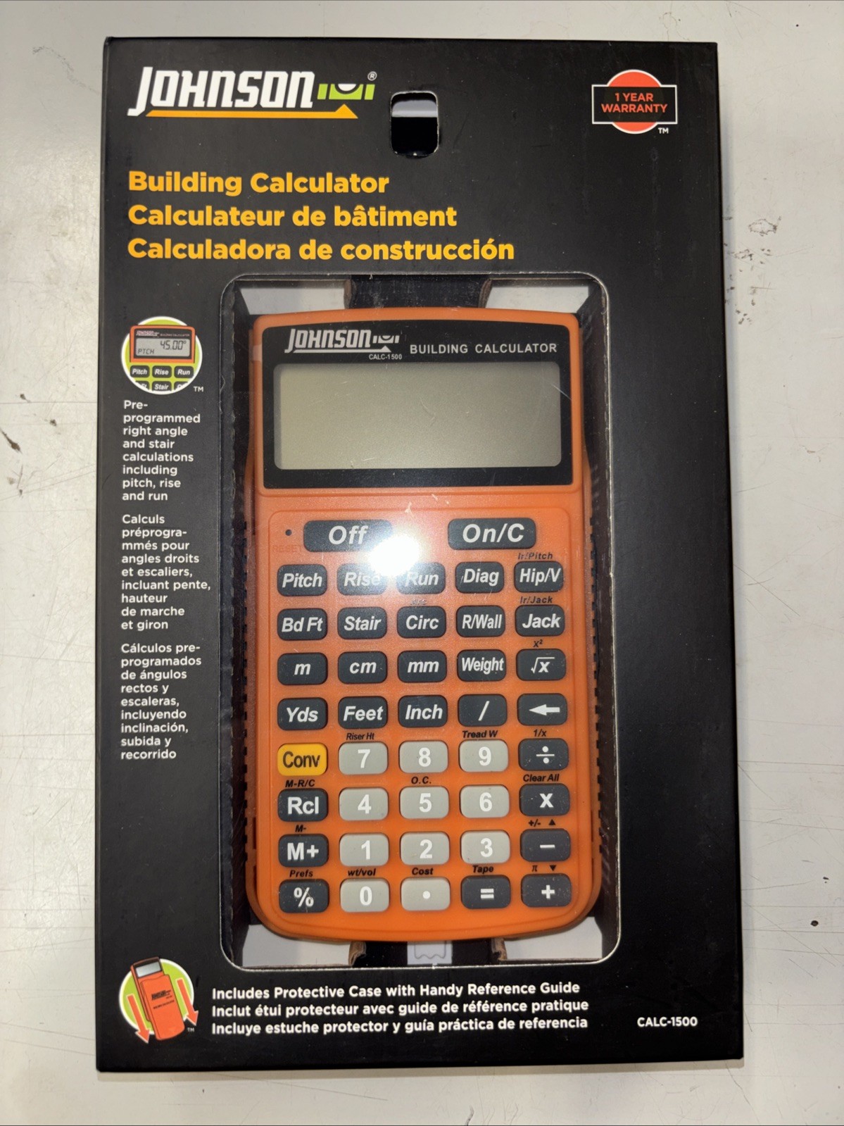 Johnson Building Calculator Calc-1500