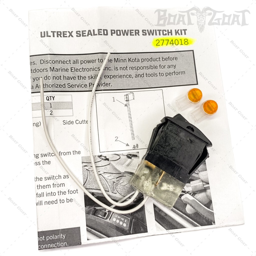Minn Kota Ultrex Sealed Power Switch Upgrade Kit - On/Off - 2044022 / 2774018