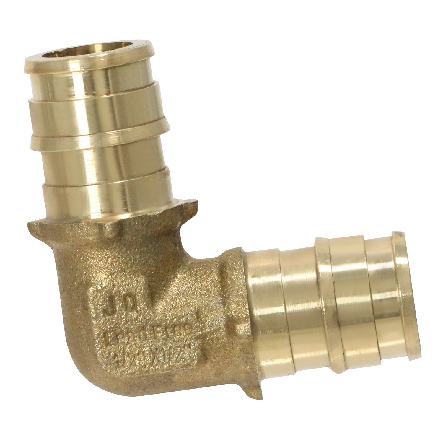25 Pack XFITTING 1/2" Pex A Elbow, Expansion Elbow, Lead Free Brass